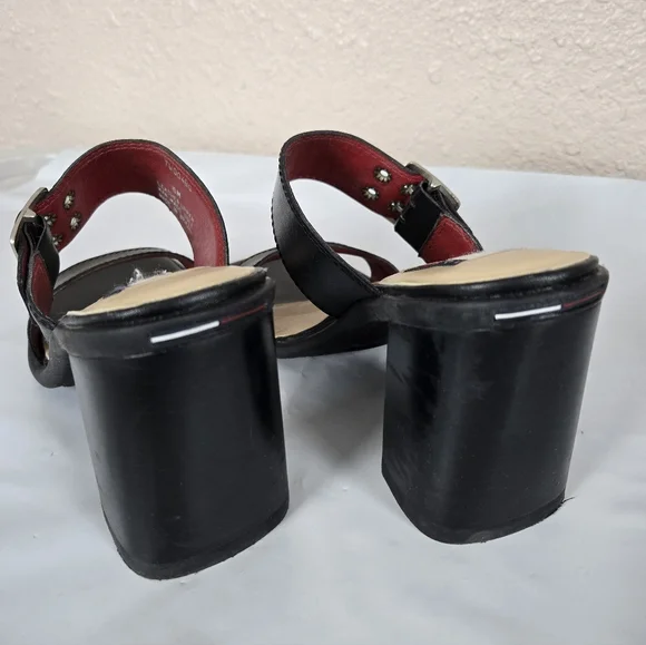 Tommy Hilfiger Angie Black Heels Size 6M Pre-Owned #2A2656 - Picture 4 of 7